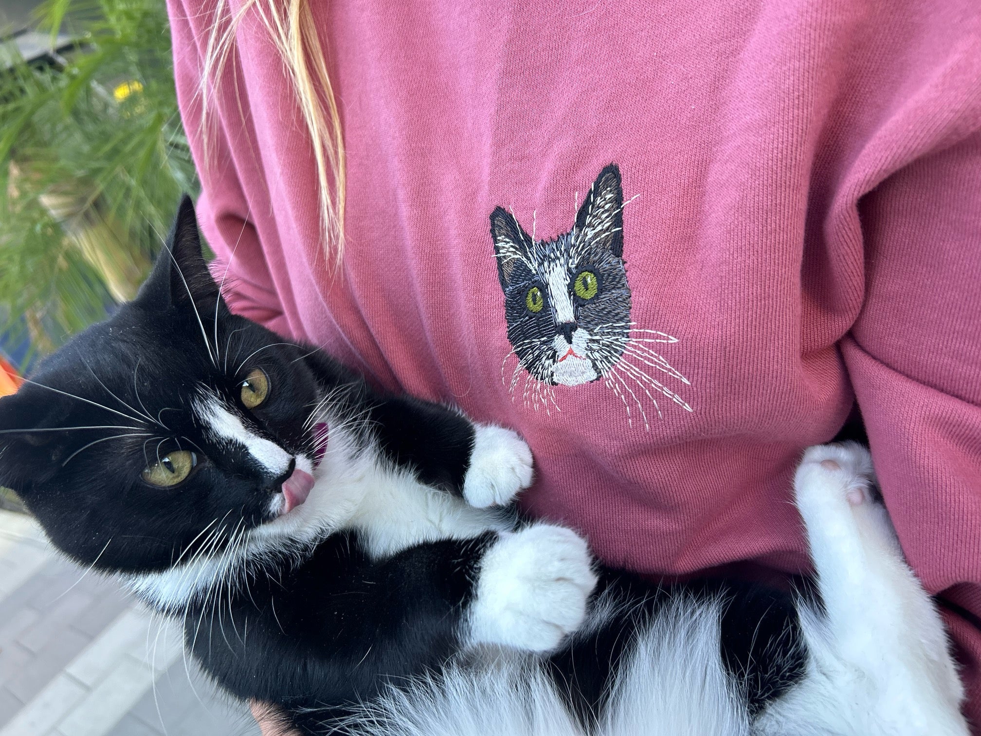 Custom Embroidered Pet Sweatshirt - Organic Cotton French