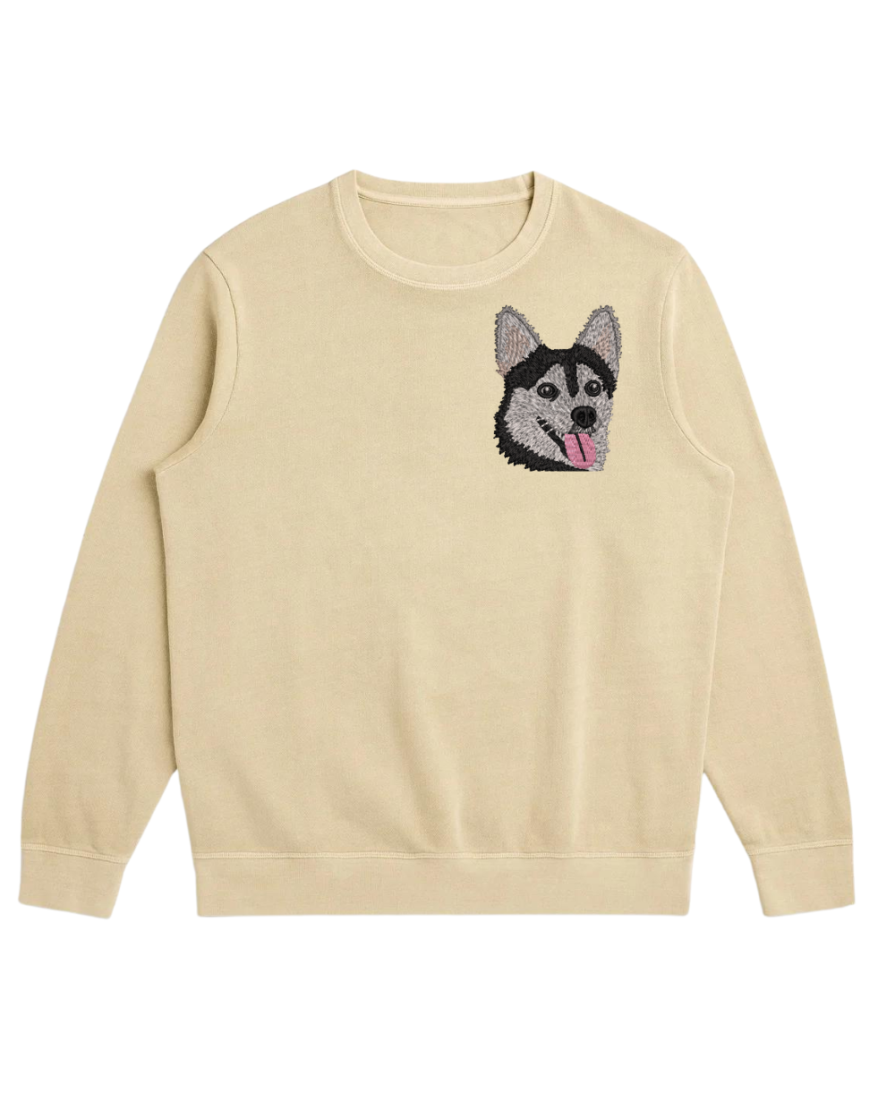 Custom Embroidered Pet Sweatshirt - Organic Cotton French Terry