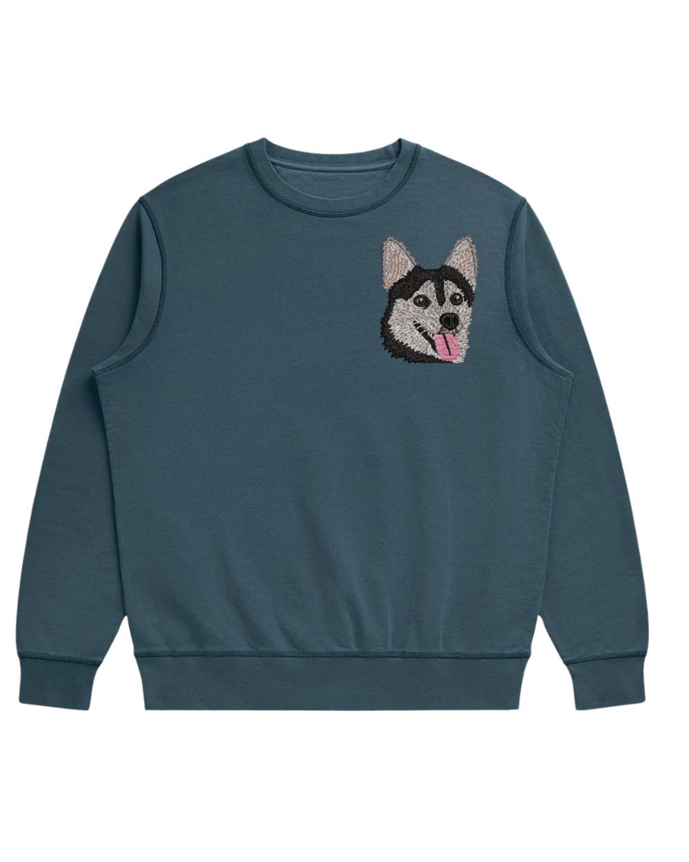 Custom Embroidered Pet Sweatshirt - Organic Cotton French Terry